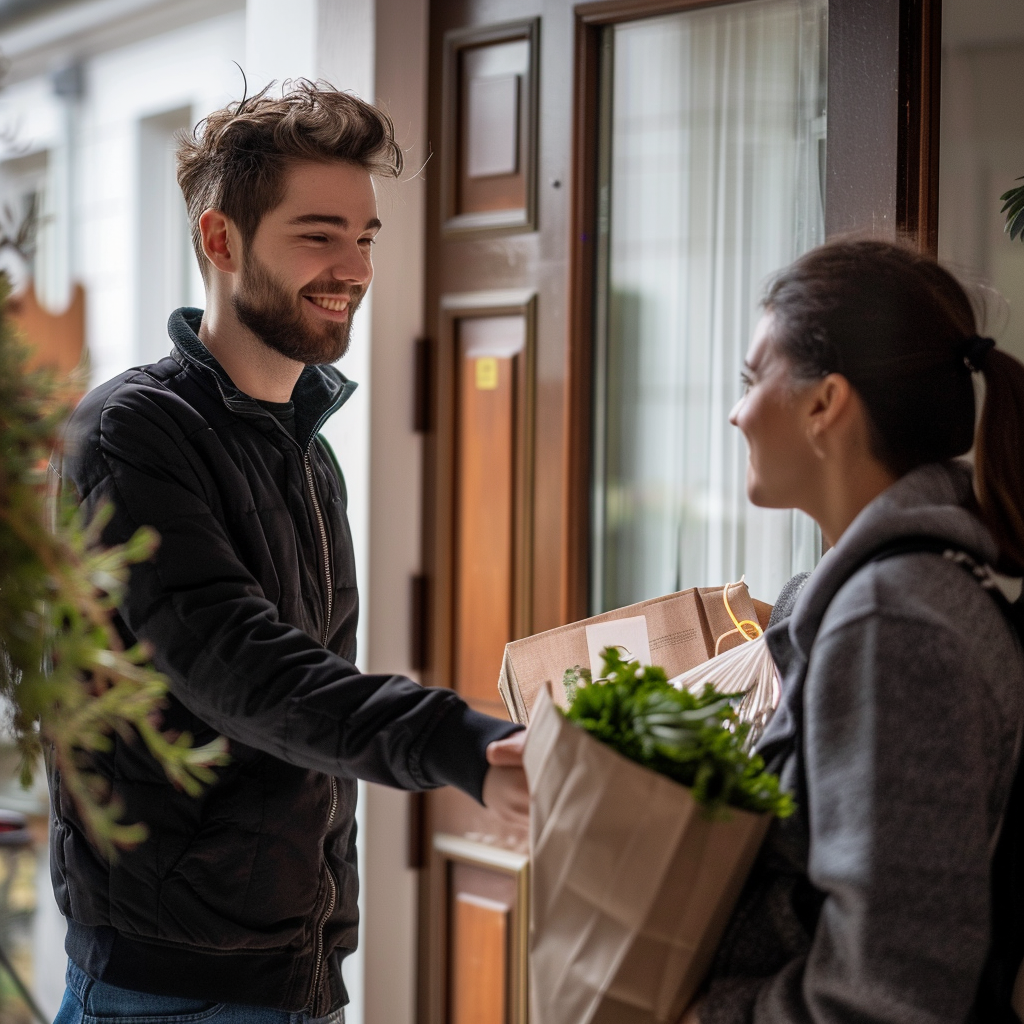 Family with delivery